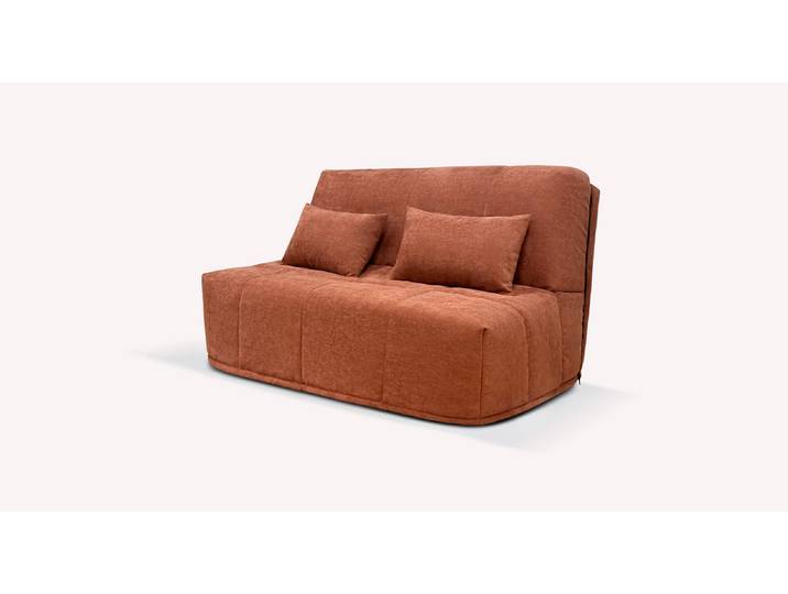 Banquette BZ Tissu JEANNE - Gris - Couchage 140x198