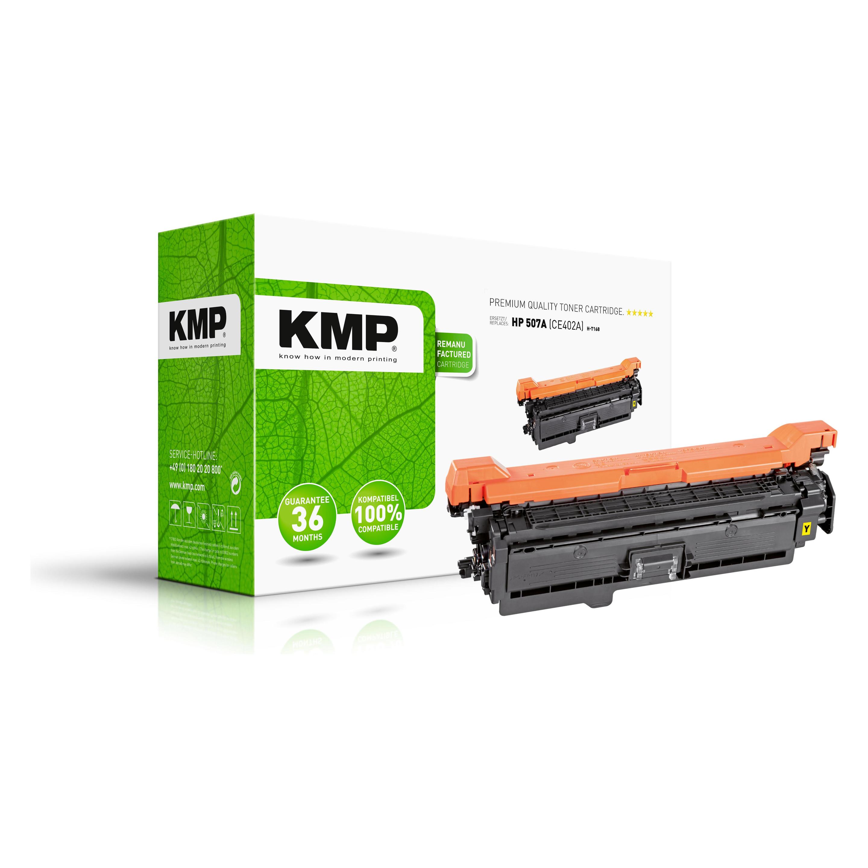 KMP H-T168 Toner yellow kompatibel mit HP CE 402 A (Y) (1232,0009)