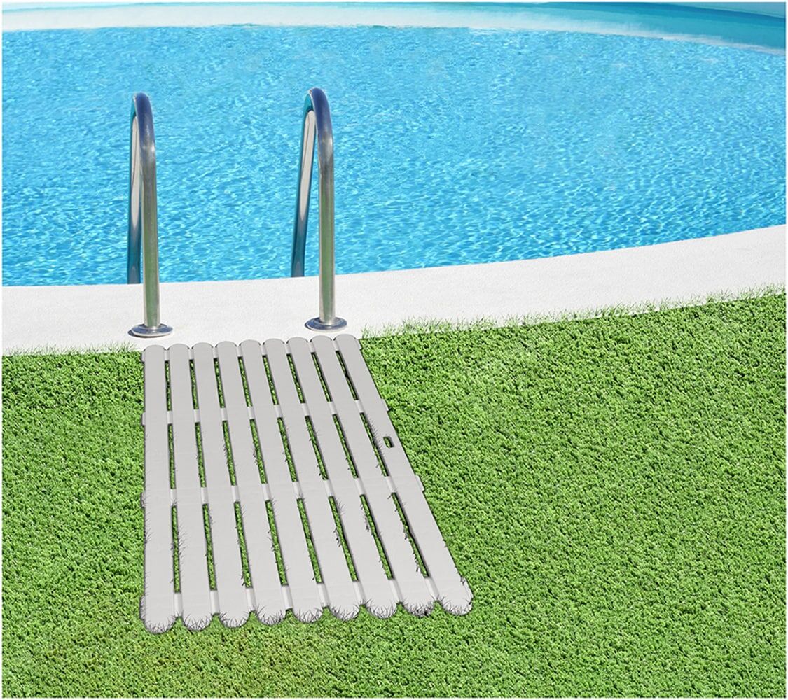 Badematte WENKO "Modell Indoor & Outdoor", beige, H:3mm, Kunststoff, Badematten, Badematte, Baderost aus stabilem Kunststoff, rutschhemmende Unterseite