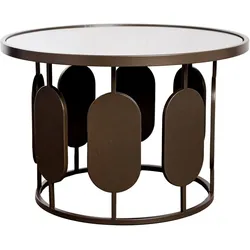 Casablanca by Gilde, Couchtisch + Beistelltisch, Beistelltisch rund Zulu low (60 x 40 cm)
