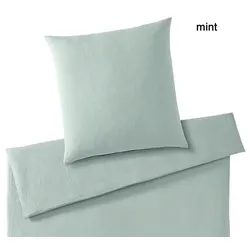 Elegante Bettwäsche Smooth - 135x200 cm + 80x80 cm mint