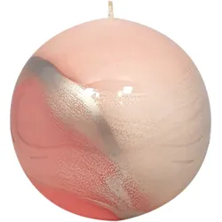 Kugelkerze "Design Lotos" rosa/pink Ø 100 mm