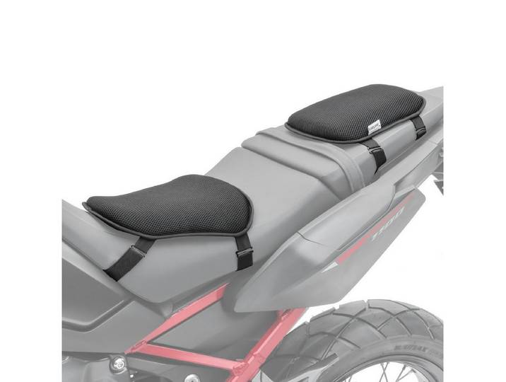 Tourtecs Sitzbank Set Motorrad Gel Sitzkissen Komfort # M + S schwarz SG1