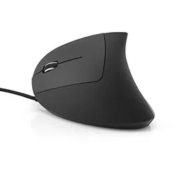 MediaRange MROS231 Maus - ergonomisch, 6 Tasten, optisch, kabelgebunden, schwarz