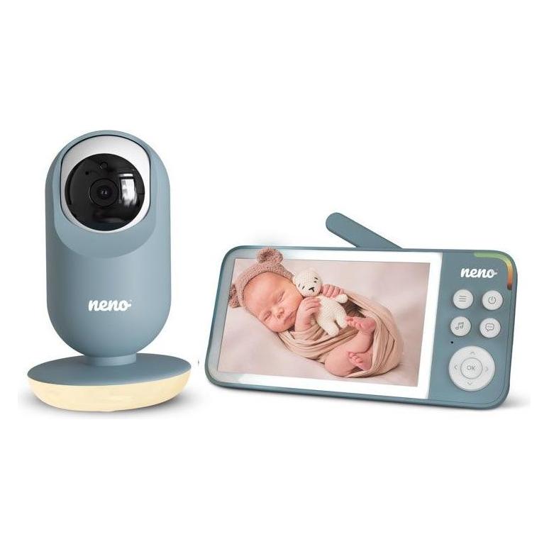 Neno VEDO BLUE Elektronische Baby-Nanny mit drahtlosem Empfänger (Babyphone mit Kamera, 300 m) (VEDO BLUE)