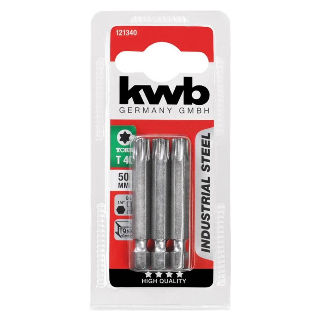 kwb 121340 Sechskant-Bit T 40 Stahl 3 St. (121340)