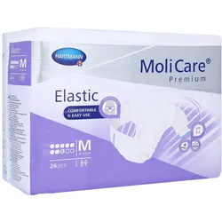 MoliCare Premium Elastic, 8 Tropfen, Gr. M, Hüftumfang 85 - 120 cm 26 St