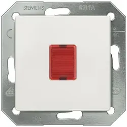 Siemens 5TD2813 DELTA i-system Lichtsignal mit rotem Fenster und Glimmlampe 250V, titanweiß