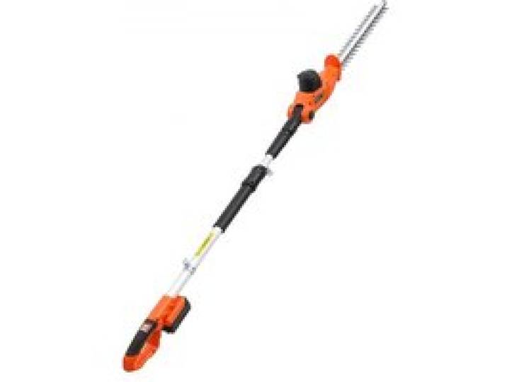 VEVOR Akku-Heckenschere 20 V, Elektroheckenschere-Set mit 457,2 mm Schnittlänge, 187,5–238,5 cm Teleskopdesign für Hohe Äste (2,0Ah Akku & Schnellladegerät im Lieferumfang enthalten)