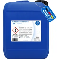 Herrlan Wasserstoffperoxid 6% FOOD GRADE I 10 Liter I stabilisiert I PZN-16569653  I Made in Germany