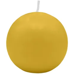 Kugelkerzen Mostarda Senf Ø 120 mm, 4 Stück