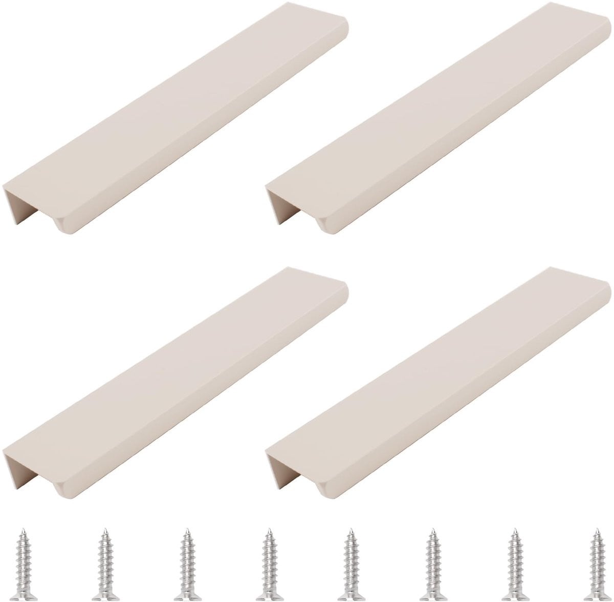 Dailygoods Vingergrepen 150 mm - Verborgen Handgrepen - Aluminiumlegering - 4 stuks