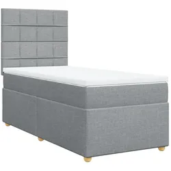 vidaXL, Boxspringbett, Valmelum (Block mit Quadraten) (90 x 190 cm)