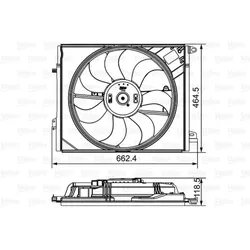 Lüfter Motorkühlung VALEO 696881 für Renault Talisman Megane IV