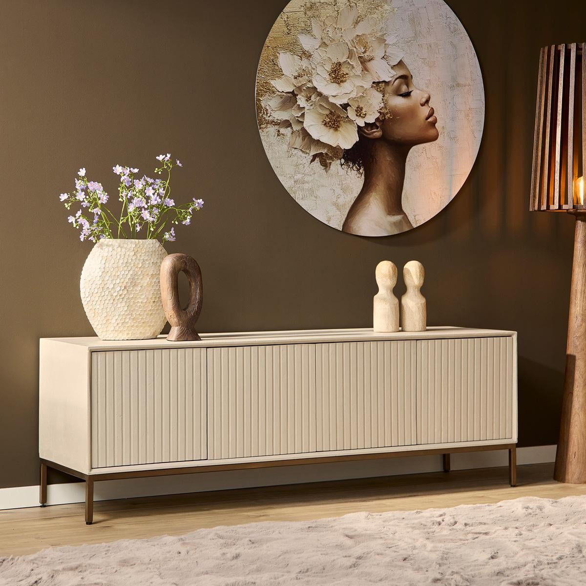 StarFurn Tv-meubel Madison Zand Modern Breedte: 165 cm