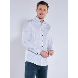 engbers Herren Hemd "My Favorite" Blau regular gestreift - M