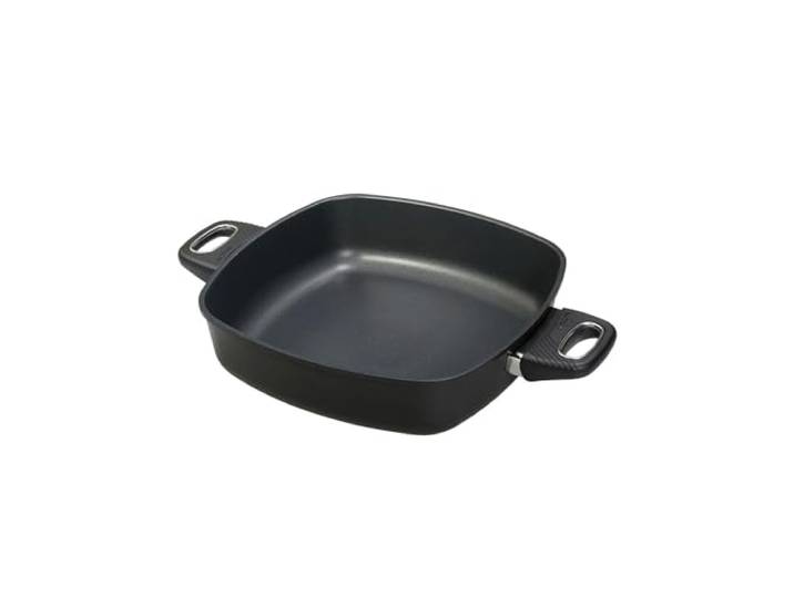 Original Gundel GUSS-QUADRAT-KASSEROLLE INDUKTION, 28 x 28 cm, Höhe 7 cm, Viereckpfanne, backofenfeste Griffe