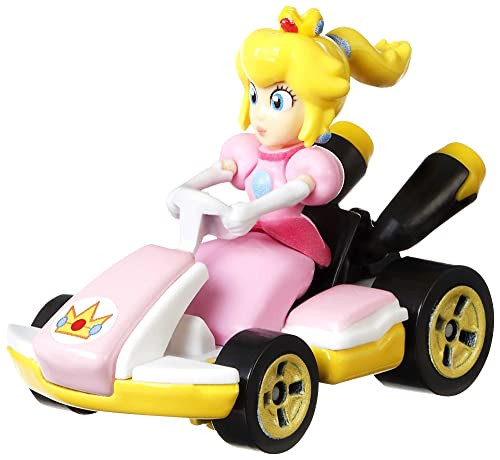 Hot Wheels Mario Kart Peach metalen modelauto schaal 1:64