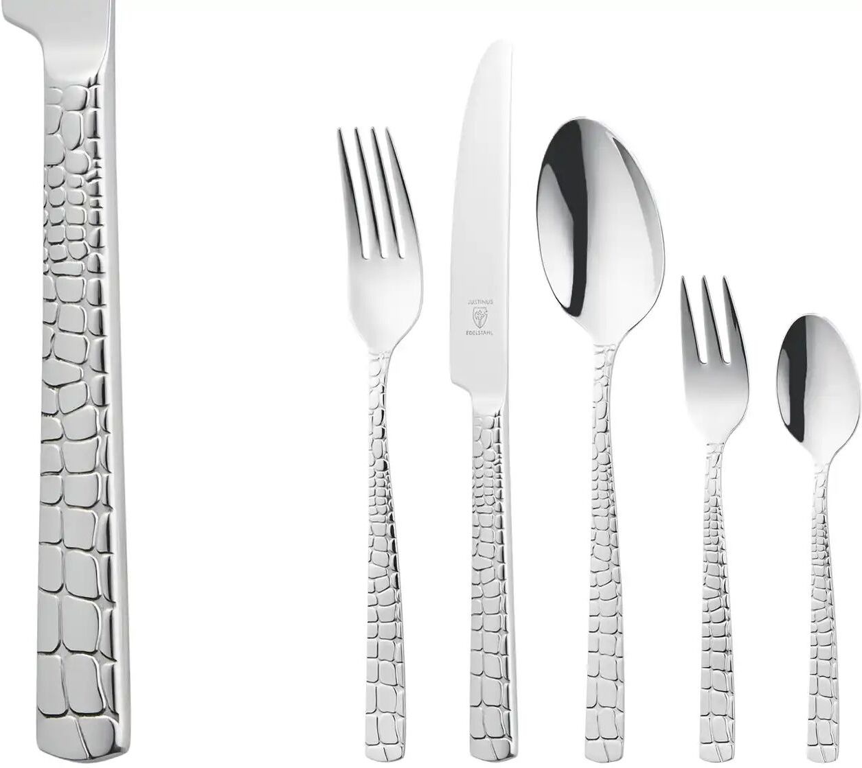 Justinus Besteckset  Croco ¦ silber ¦ Edelstahl