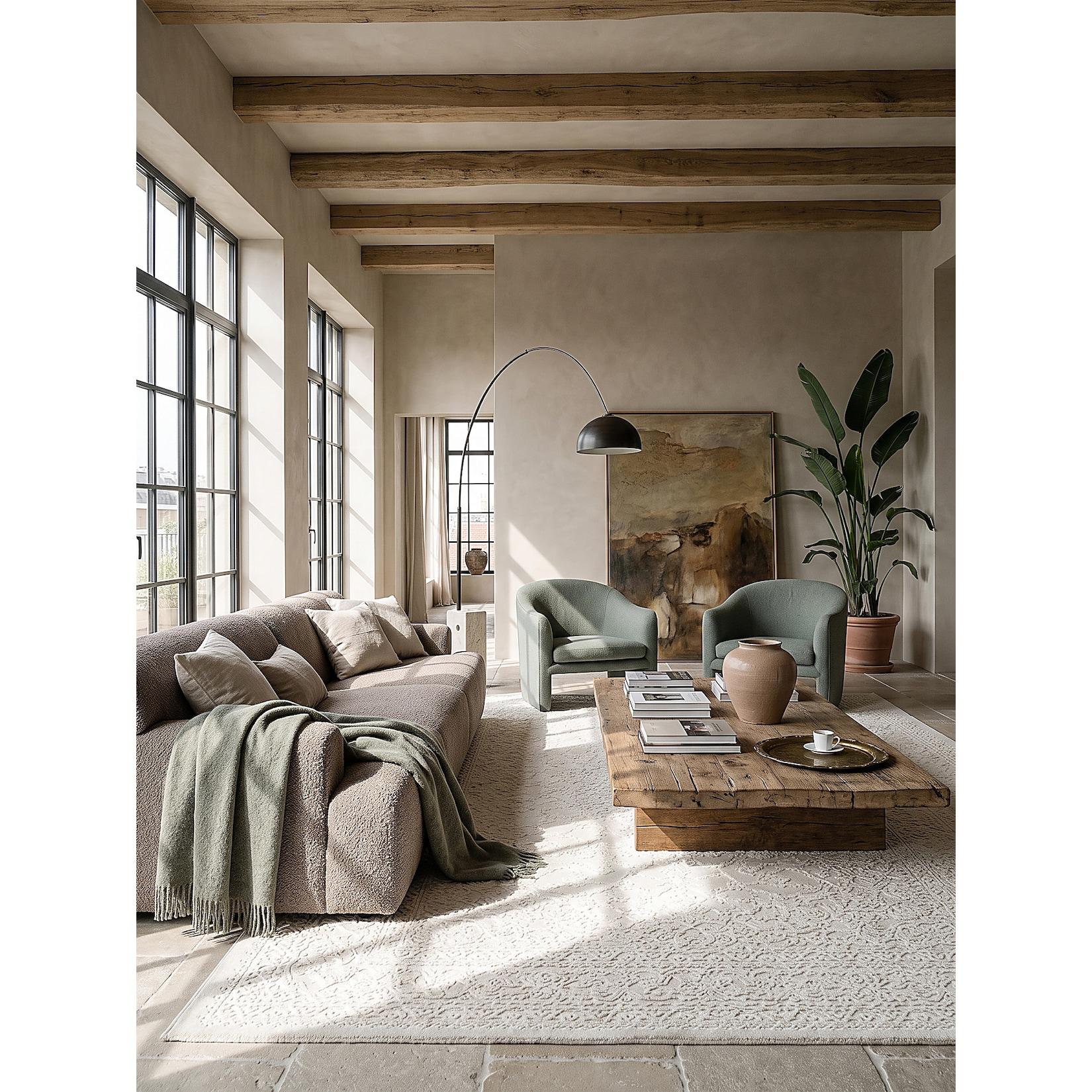 Teppich Pflegeleicht Creme 160x230 cm - KASOS Kadima Design