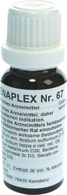 REGENAPLEX GmbH REGENAPLEX Nr.67 Tropfen zum Einnehmen 15 ml 02643216