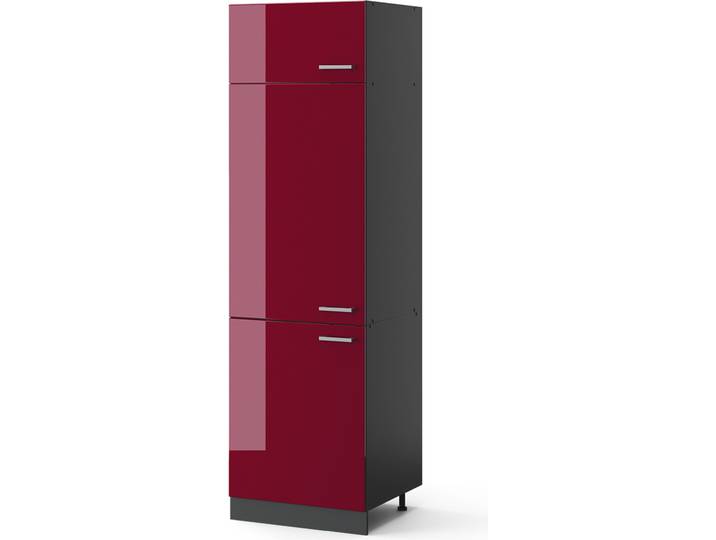 Armoire pour frigo Vicco R-Line Rouge brillant 60cm\, Model 34932