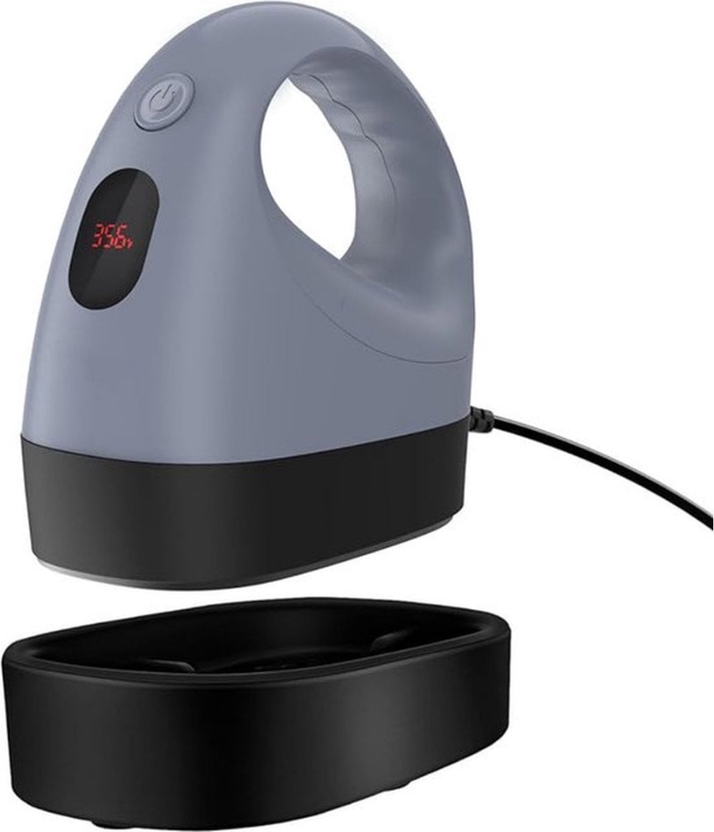 Grijs Mini-hittepers met 3 warmtestanden en temperatuurweergave voor T-shirts, schoenen en hoeden