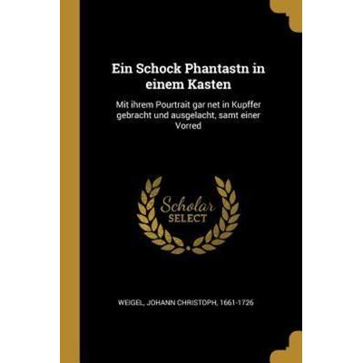 Ein Schock Phantastn in Einem Kasten: Mit Ihrem Pourtrait Gar Net in Kupffer Gebracht Und Ausgelacht, Samt Einer Vorred, Taschenbuch von Johann