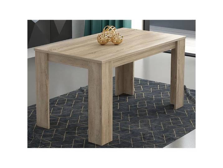 Table à manger - PEGANE - Rectangulaire - Chêne cambrian - 138x80x75 cm