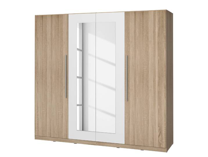 Armoire Heideck 228 x 213 x 59cm Blanc/Marron