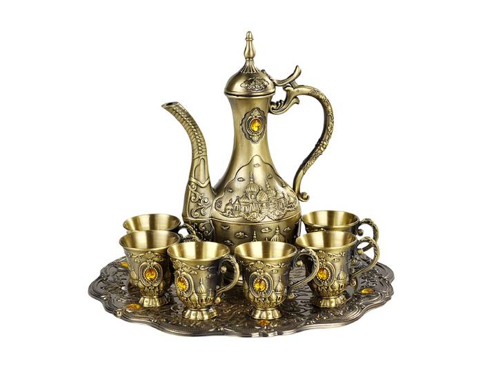 Pot à vin de mariage Vintage européen, ornements, ustensiles métalliques modernes pour verre à vin domestique, accessoires russes créatifs pour