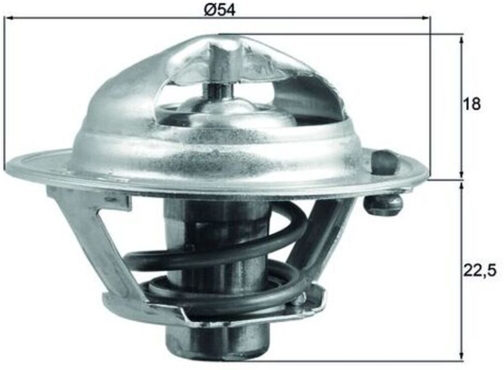 Thermostat, Kühlmittel MAHLE TX 166 85D