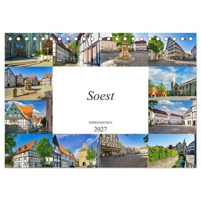 Soest Impressionen (Tischkalender 2027 DIN A5 quer), CALVENDO Monatskalender