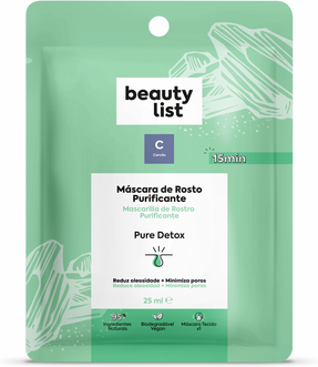 Beauty List Máscara Rosto Purificante Pure Detox 1 un