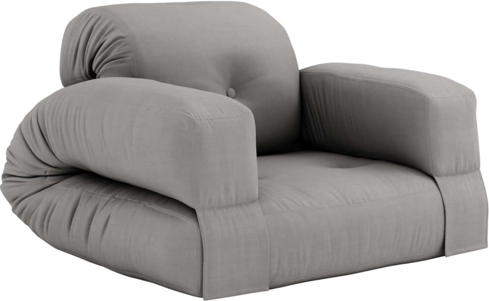 Karup Design Matelas 90x200 et fauteuil futon gris 2 en 1 Gris 200x25x90cm