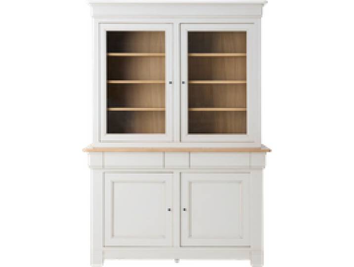 Buffet vaisselier bois massif 4 portes 3 tiroirs Embellie