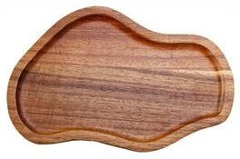 Market Central Japanese Acacia Wood Peanut Shaped Serving Tray Decorative Wooden Plate For Snacks Home Dining s