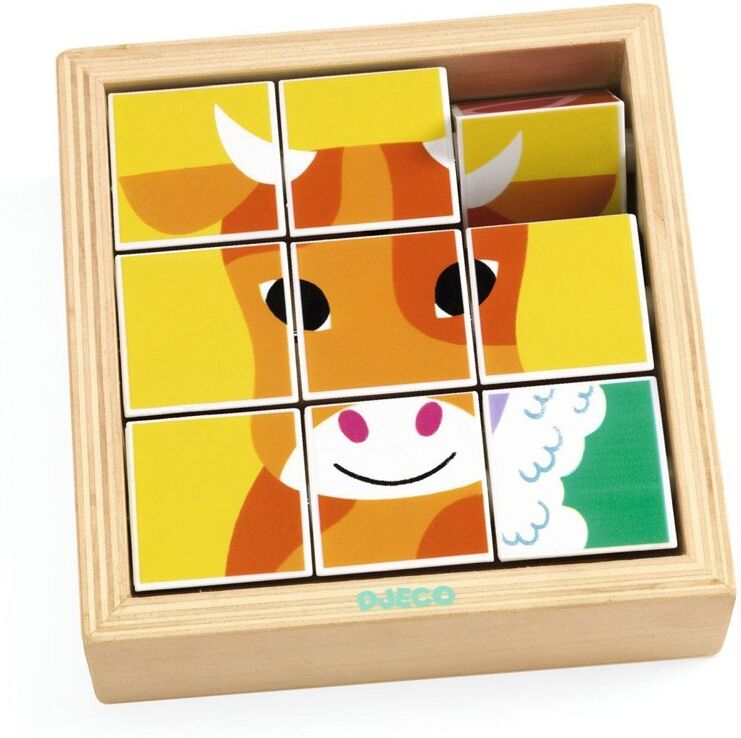 Puzzle Cube 9 pcs Animoroll - Djeco