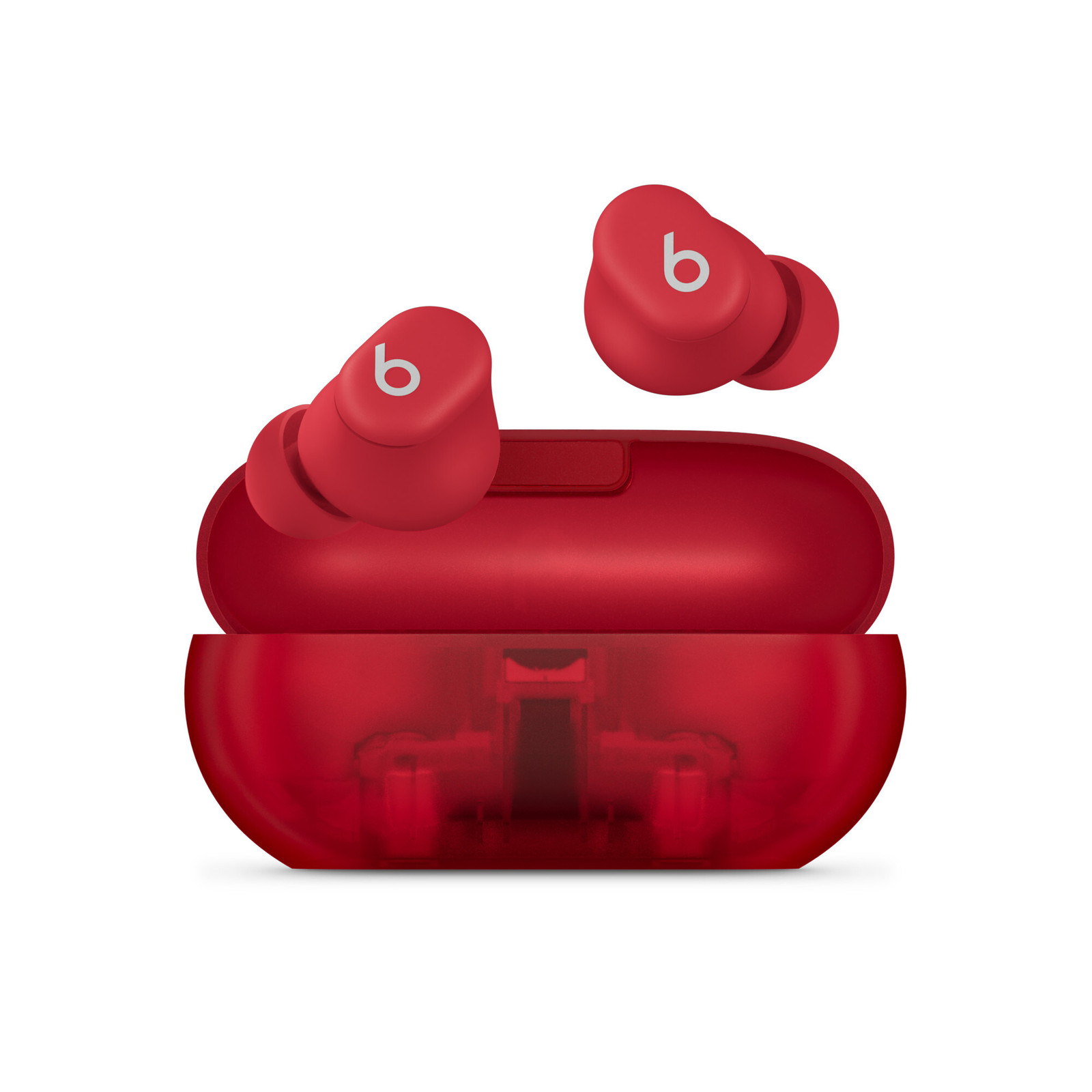 Apple Beats Solo Buds Draadloze oordopjes Transparant rood
