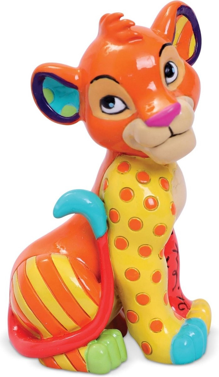 Disney Britto Simba Mini Beeldje voor op tafel, Hoogte: 9 cm