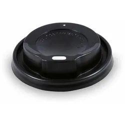 VEPATIM 200x Domdeckel schwarz für Pappbecher 'Coffee to go' mit 80mm O