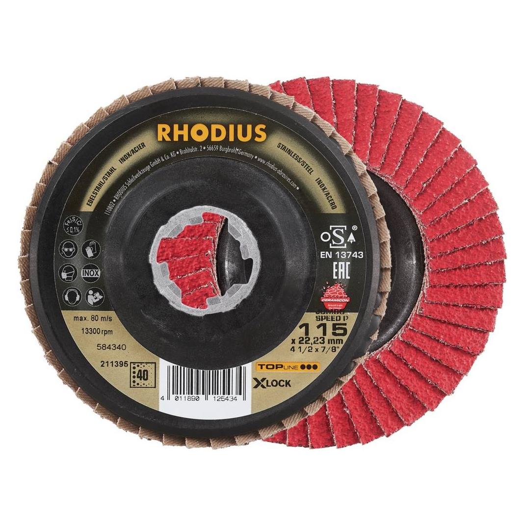Rhodius Fächerschleifscheibe JUMBO SPEED P X-LOCK (40) (211395)