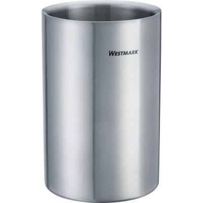 Wein- und Sektkühler WESTMARK "Flaschenkühler, doppelwandig, 1,5 l", silber (silberfarben), B:12cm H:18,3cm T:12cm, Edelstahl, Eiskübel, rostfrei, doppelwandig, 5 Jahre Garantie