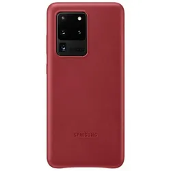 Samsung Leather Cover für Galaxy S20 Ultra rot