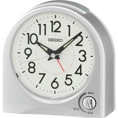 Quarzwecker SEIKO, silber (silberfarben), Wecker, Wecker, Reisewecker, Piepalarm, Schlafzimmer, Geschenkidee