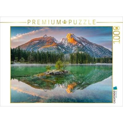 CALVENDO Puzzle Hintersee mit Hochkalter | 1000 Teile Lege-Größe 64x48cm Foto-Puzzle für glückliche Stunden