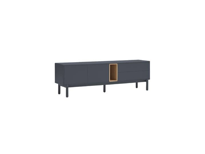 Grosses Design Lowboard „Corvo“ Eiche Anthrazit Teulat