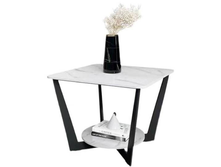 ksjdieunf Couchtisch Leichter luxuriöser Schiefer-Beistelltisch und Kleiner Couchtisch, Wohnzimmer-Sofa-Ecktisch, einfacher kreativer Balkontisch Tische for Wohnzimmer