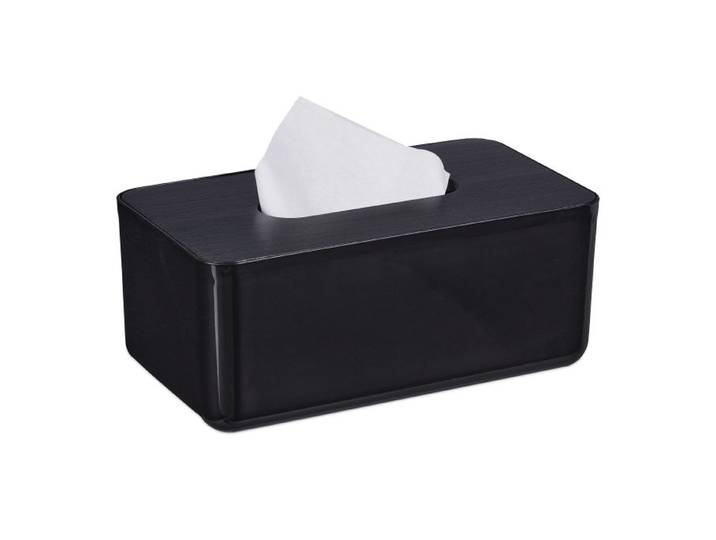 Relaxdays Tücherbox mit Bambusdeckel