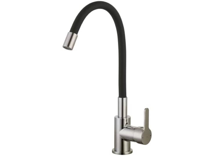 Essebagno Mémory mitigeur évier façon inox flexible à mémoire de forme